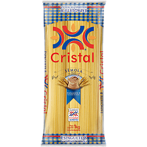 MACARRAO SEMOLA CRISTAL ESPAGUETE8 1KG