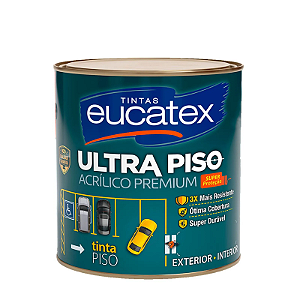Tinta Acrílica Semiacetinado Premium Eucatex Ultra Piso 1/4 900ml
