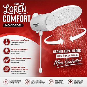 Ducha Lorenzetti Loren Confort Eletrônico