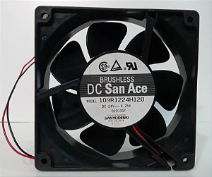 Cooler Fan DC Sanace 24v 0,25a Modelo 109R1224h120 120x120x38mm