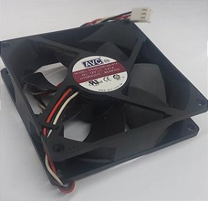 Cooler AVC 90x90x25mm Dc12v 0.41a 3 Fios Ds09225r12h 3 Fios com rolamento