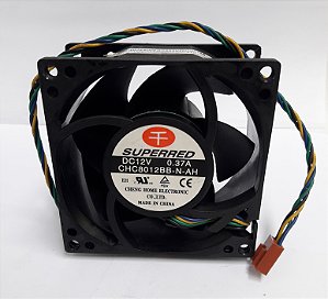 Cooler SUPERRED DC 12V 0.37A CHC8012BB-N-AH 80X80X38