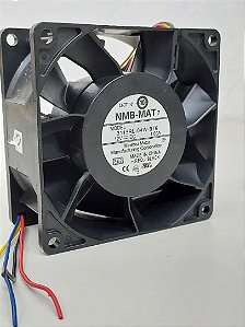 Cooler Fan Nmb 12v 1,6a 80x80x38mm Modelo 3115rl-04w 4 Fios Alta Rotação 6500rpm