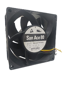 Cooler Fan SanAce 80 Sanyo 12v 3A 80x80x38mm Modelo 9GV0812P1H04 Com PWM 9700RPM