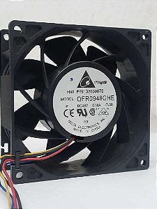 Micro Ventilador Delta 92x92x38mm 48 volts 0,39 amperes Modelo QFR0948GHE 7000RPM