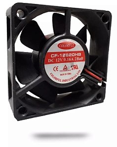 Cooler Fan Colorfun 60x60x20mm 12v 0.16 A Cf-12620hb 2 fios