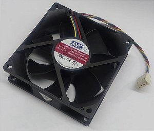 Cooler Processador 80mm Avc 12v 0,7a Modelo Ds08025r12u Pwm Sem Led (Usado)