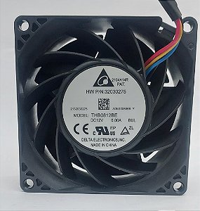 Cooler Delta 12v 6a Mod Thb0812be Aircooling Pc 80x38mm 72watts Pwm Preto