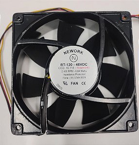 Ventilador Nework Rt-120-48vdc 48 Volts 120x120x38mm 2400rpm Aluminio