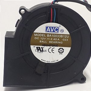 Cooler Caracol AVC 12v 2,4a Modelo BA10033B12U 97*95*33MM 4500rpm