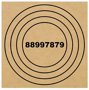R57 - Anti-Dor MDF 3mm 20x20cm Radiestesia Radiônica