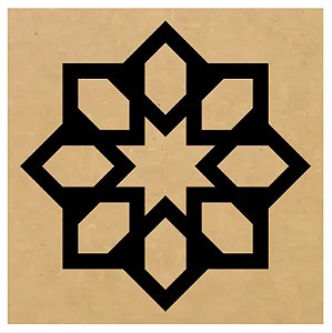R103 - Quadrata MDF 3mm 20x20cm Radiestesia Radiônica