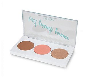 Vizzela - Paleta paleta bff 03 contorno, blush e iluminador