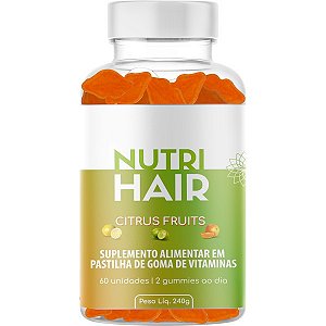 Nutri Hair - Gummies Suplemento Alimentar Citrus