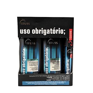 Truss - Kit Promocional Truss Uso Obrigatório Shampoo 300ml + Condicionador 300ml Ganhe Leave-in 30ml