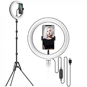 Ring Light - Led Iluminador 16cm com Tripé