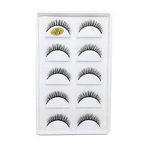 Cilios - Cartela com 05 pares modelo X14