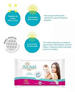 Meu Bebe - Lenço Umedecido Meu Bebê Ultra