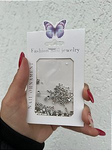 Nail - Pedraria Cor Prata