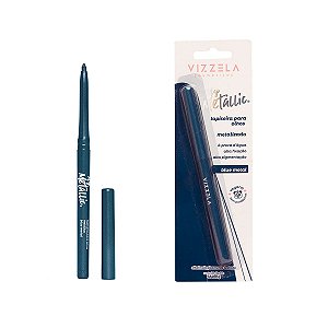 Vizzela - Lapiseira Metalizada Para Olhos Blue Metal