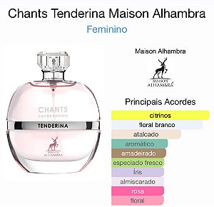 Maison Alhambra - Mini Perfume Feminino Chants Tenderina 30ml