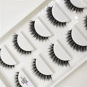 Cilios - Cartela com 05 pares S02