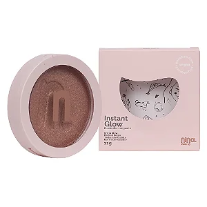 Nina Make Up - Iluminador Compacto Instant Glow Glod 01