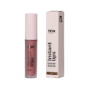 Nina Make Up - Batom Líquido Instant Essência
