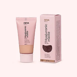 Nina Make Up - Base Líquida Hyaluronic Matte Cor2,5