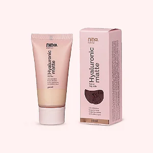 Nina Make Up - Base Líquida Hyaluronic Matte Cor0,5