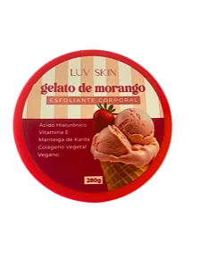 Luv Beauty - Esfoliante Corporal Gelato de Morango 280g