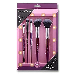 Macrilan - Kit de Pincéis com 05 pincéis ED014