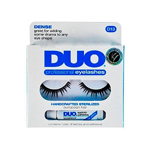 Duo D13 Cílios Postiços + Cola