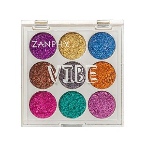 Zanphy Paleta de Glitter Linha Vibe - Holográfica
