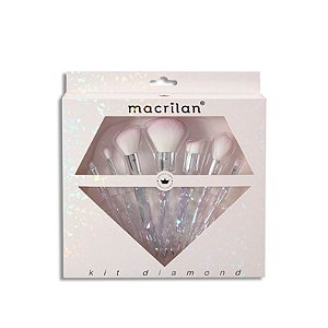 Macrilan - Kit com 7 Pincéis Diamond ED003