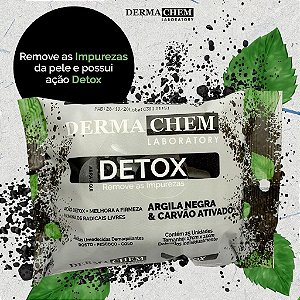 Dermachem - Lenço demaquilante Argila Negra