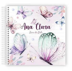 Livro do Bebê - Borboletas Lilás - Menina