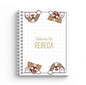 Caderneta de Vacinação Pet Personalizada - Cachorrinhos