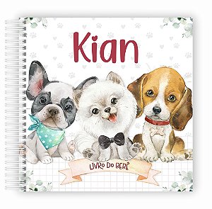 Livro do Bebê - Cachorros - Menino