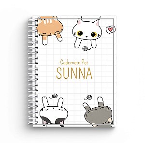 Caderneta de Vacinação Pet Personalizada - Gatinhos