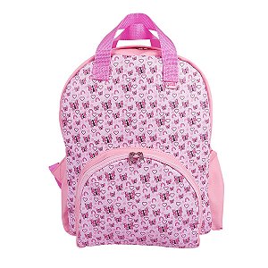 Mochila Feminina Borboleta Rosa M