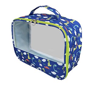 Necessaire Organizadora Transparente Dinossauro