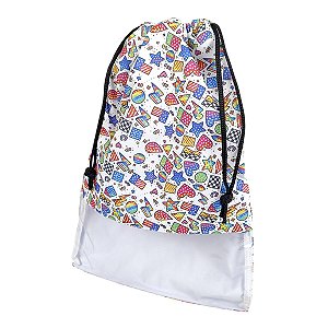 Saco Organizador Formas Geométricas Rosa