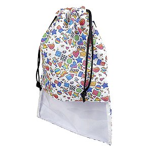 Saco Organizador Formas Geométricas Preto