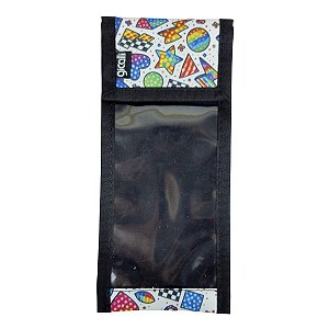 Porta Escova e Pasta Formas Geométricas Preto