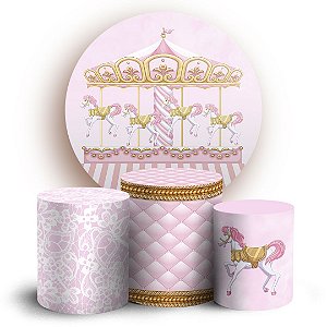 KIT Redondo e Trio - Carrossel - Sublimado 3D