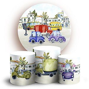 KIT Redondo e Trio - Carrinhos - Sublimado 3D