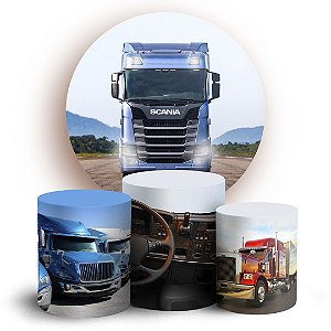 KIT Redondo e Trio - Caminhoneiro - Sublimado 3D