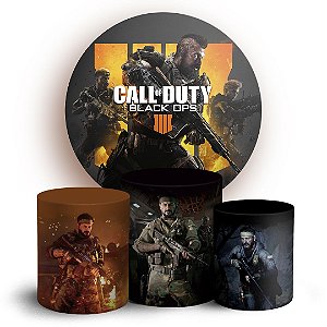 KIT Redondo e Trio - Call of Duty - Sublimado 3D
