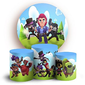 KIT Redondo e Trio - Brawl Stars - Sublimado 3D